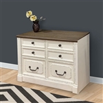 Provence Lateral File in Vintage Alabaster Finish by Parker House - PRO#476F