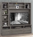 Pure Modern 84 Inch TV Console with Hutch in Moonstone Finish by Parker House - PUR#405