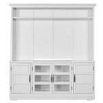 Shoreham Entertainment Center in Effortless White Finish by Parker House - SHO-2PC-ENT-WALL-EFW
