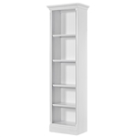 Shoreham 24 Inch Bookcase in Effortless White Finish by Parker House - SHO#424-EFW