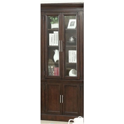 Stanford 32 Inch Glass Door Cabinet in Light Vintage Sherry Finish by Parker House - STA-440