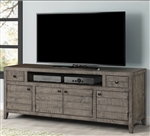 Tempe 76 Inch TV Console in Grey Stone Finish by Parker House - TEM#76-GST