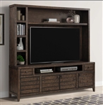 Tempe 84 Inch TV Console Entertainment Center in Tobacco Finish by Parker House - TEM#84-2-TOB