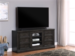 Washington Heights 66 Inch TV Console in Washed Charcoal Finish by Parker House - WAS#412