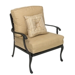 Savannah Outdoor Lounge Chair in Aged Black Finish by Palm Springs Rattan - 7301