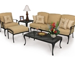 Savannah 2 Piece Outdoor Sofa Set in Aged Black Finish by Palm Springs Rattan - 7303-S