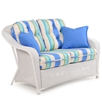 Hampton Outdoor Loveseat by Palm Springs Rattan - 8275