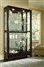 PFC Two Way Sldg Door Curio Chocolate Cherry Finish Display Cabinets by Pulaski - PUL-20661