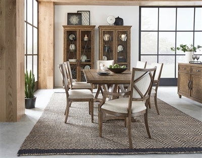 Anthology 7 Piece Dining Room Set with Upholstered Back Chairs by Pulaski - PUL-P276240-70-71