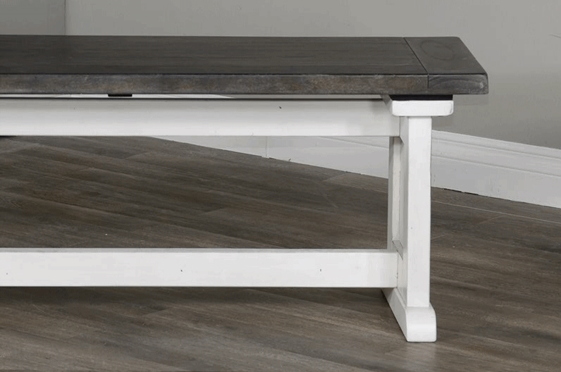 Shop our Carriage House Antique White Table Top & Base by Sunny Designs, 0113EC-T