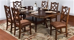 Santa Fe 7 Piece Dual Height Dining Room Set with Double Crossback/Cushion Seat Chair by Sunny Designs - SD-1151DC2-1415DC2