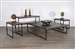 Tyler 3 Piece Occasional Table Set in Dark Brown Finish by Sunny Designs - SD-3159FR2