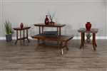 Santa Fe 3 Piece Occasional Table Set in Dark Chocolate Finish by Sunny Designs - SD-3175DC2