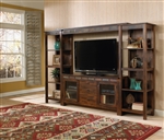 Santa Fe Entertainment Wall in Dark Chocolate Finish by Sunny Designs - SD-3403DC2