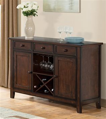 Tuscan Hills 52" TV Stand/Server in Burnished Walnut Finish by Vilo Home - VILO-VH1314