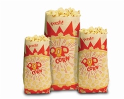 Jumbo Paper Popcorn Bags 2 oz 1000/cs