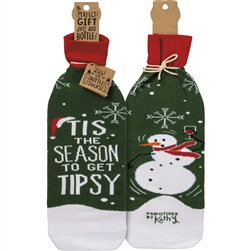 Tis The Season To Get Tipsy Bottle Cover