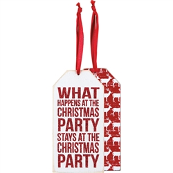 Christmas Party Bottle Tag