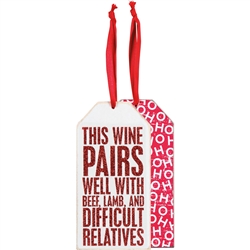 Relatives Bottle Tag (Red)