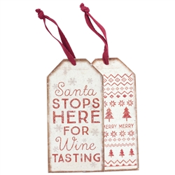 Santa Bottle Tag