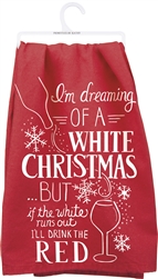 White Christmas Towel