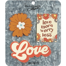 Love More Worry Less Magnet Set