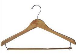 17" Shirt & Pant Wood Hangers