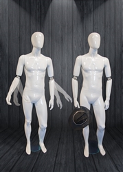 Glossy Male Egg Head Mannequin