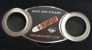 Nice Ash Cigars Logo Double Blade Perfect Cut Stainless Steel Cutter