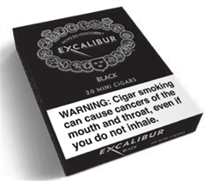 Excalibur Black Mini - 3 1/2 x 20 (Single Tin of 20)