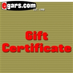 Egars.com Gift Certificate!