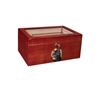 Savoy Mahogany Glass Top 25 Count Humidor