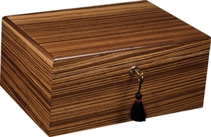 Savoy Zebrawood 25 Count Humidor