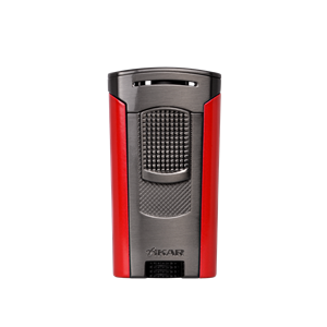 Xikar Astral Single Flame Lighter - Red and Black
