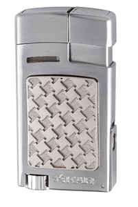 Xikar Forte Single Soft Flame Lighter - Silver
