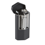 Xikar Meridian Black and Gun Metal Soft Flame Lighter