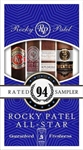 Rocky Patel All Star 4 Toro Cigar Freshness Pack Sampler (Includes 1 of Each: Fifty- Five, Fifty, Olde World Reserve Maduro, Twentieth Anniversary Natural)