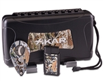 Xikar Camo Gift Set (Includes a 5 Count Travel Humidor, Xi2 Camo Cutter, and a Linea Single Flame Camo Lighter)