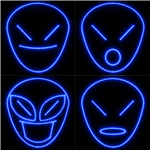 PRODUCT PHOTO: Singing Alien Face (46" x 46")