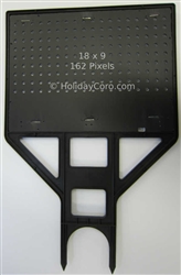 PRODUCT PHOTO: 18" x 24" RGB 8mm LED/12mm Base Pixel Node Sheet - 162 Pixels (18 x 9) - Single Sheet (not for individual order)