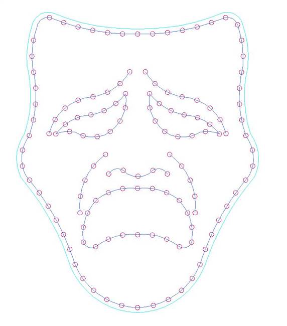 PRODUCT PHOTO: Mardi Gras Sad Mask