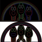 PRODUCT PHOTO: Pixel Arch with Singing Bulbs In Center