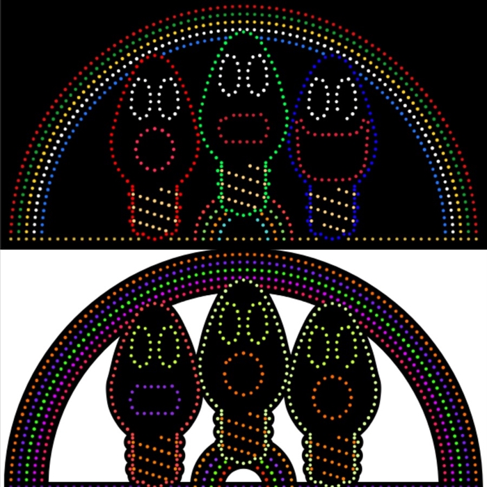 PRODUCT PHOTO: Pixel Arch with Singing Bulbs In Center