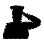 PRODUCT PHOTO: saluting officer 1
