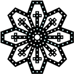 PRODUCT PHOTO: Snowflake coffin tip