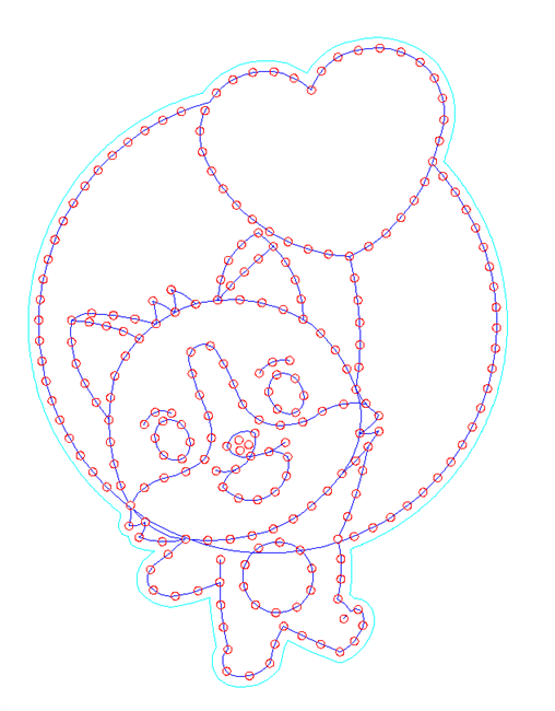 PRODUCT PHOTO: Dog 50 - Cartoon god holding balloon with heart