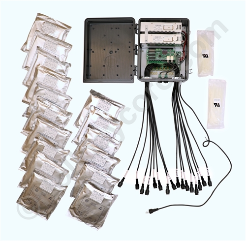 PRODUCT PHOTO: CCR Pixel MegaTree Kit - 16 Strips/Ribbons / 800 Pixels / 2,400 DMX Channels / Ready2Run Assembled / High Output - 700w