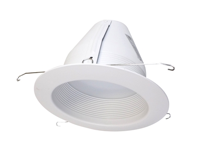 NICOR 17548A 6 in. White Cone Baffle Trim, Fits 6 inch Housings