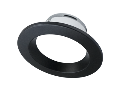 NICOR DLR4 (v5) 4-inch Black Recessed LED Downlight