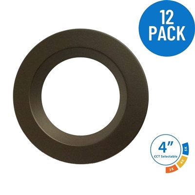 DLR4 SELECT 4 in. Oil-Rubbed Bronze LED Recessed Downlight 12 Pack